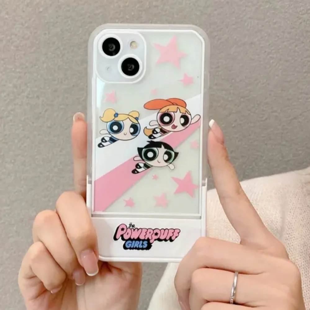 Brand new Apple IPhone 14Pro Max Powerpuff Girls Silicone Phone w Stand